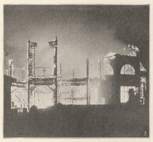 El Incendio en Rhyl el 14 de Septiembre, por el cual el Gran Pabellón fue Destruido de English Photographer