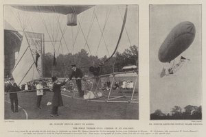 El primer viaje sobre Londres en un dirigible de English Photographer