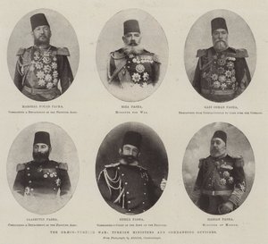 La Guerra Greco-Turca, Ministros y Oficiales Comandantes Turcos de English Photographer