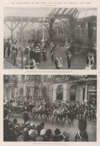 El regreso a casa del Duque y la Duquesa de Cornualles y York