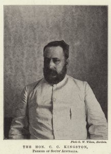 El Honorable C C Kingston, Primer Ministro de Australia del Sur de English Photographer