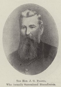 El Honorable J G Fraser, quien rindió formalmente Bloemfontein de English Photographer