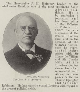 El honorable J H Hofmeyr