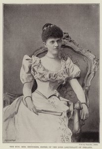 La honorable señora Henniker, hermana del Lord Teniente de Irlanda de English Photographer