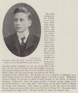El Honorable William John Lydston Poulett, hijo mayor del tercer matrimonio del difunto Conde Poulett de English Photographer