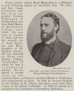 El Honorable y Reverendo Canónigo Lyttelton, Obispo Sufragáneo de Southampton de English Photographer