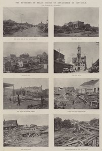 El Huracán en Texas, Escenas de Devastación en Galveston de English Photographer