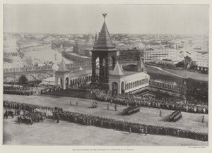 La Inauguración del Monumento de Alejandro II, en Moscú