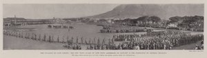 La invasión de la Colonia del Cabo, la nueva Guardia de la Ciudad del Cabo reunida el 12 de enero para la inspección del General Brabant de English Photographer