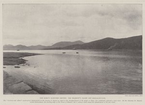 El crucero escocés del rey, el yate de Su Majestad frente a Ballachulish de English Photographer