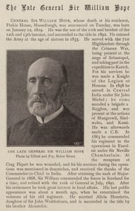 El difunto General Sir William Hope de English Photographer