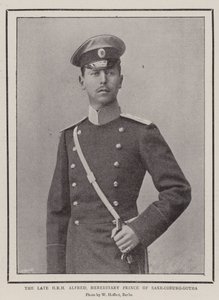 El difunto SAR Alfredo, Príncipe Hereditario de Sajonia-Coburgo-Gotha de English Photographer