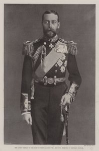 El Último Retrato del Duque de Cornwall y York, Su Alteza Real en Traje de Almirante de English Photographer