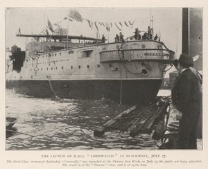 El Lanzamiento del HMS Cornwallis en Blackwall, 17 de Julio de English Photographer