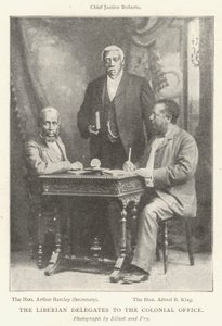 Los Delegados Liberianos en la Oficina Colonial de English Photographer