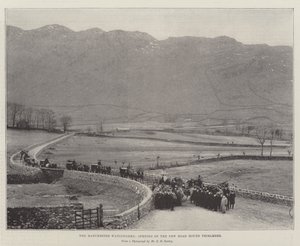 Las obras hidráulicas de Manchester, inauguración de la nueva carretera alrededor de Thirlmere de English Photographer