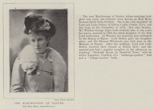 La marquesa de Exeter, nacida como Miss Myra Orde-Powlett de English Photographer