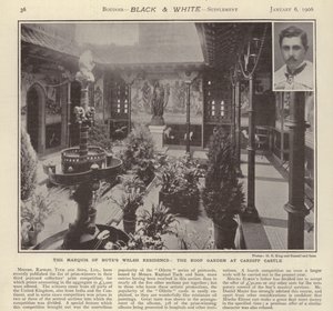 La residencia galesa del Marqués de Bute: El jardín en la azotea del Castillo de Cardiff