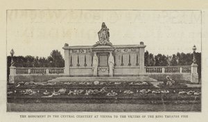 El monumento en el Cementerio Central de Viena a las víctimas del incendio del Teatro Ring