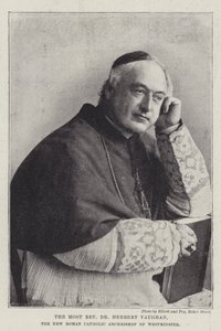 El Reverendísimo Dr. Herbert Vaughan, el nuevo Arzobispo Católico Romano de Westminster de English Photographer