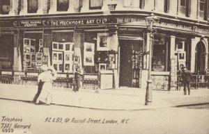 The Muchmore Art Co Ltd, 92 y 93, Great Russell Street, Londres, W C de English Photographer