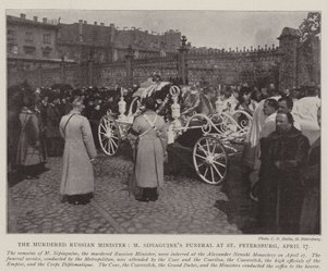 El ministro ruso asesinado, el funeral de M Sipiaguine en San Petersburgo, 17 de abril de English Photographer