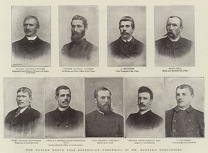 La expedición de Nansen al Polo Norte, retratos de los compañeros del Dr. Nansen