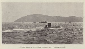 El nuevo submarino torpedero francés Gustave Zede de English Photographer