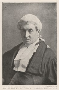 El nuevo Lord Justice of Appeal, Sir Charles James Mathew de English Photographer