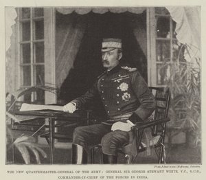 El Nuevo Intendente General del Ejército, General Sir George Stewart White, VC, GCB, Comandante en Jefe de las Fuerzas en India de English Photographer