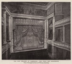 El nuevo teatro en Cambridge, vista desde el auditorio
