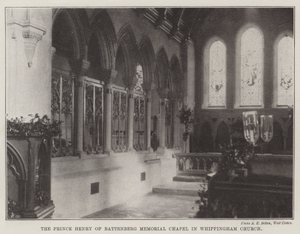 La capilla conmemorativa del príncipe Enrique de Battenberg en la iglesia de Whippingham