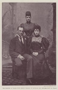 La Princesa de Gales con el Príncipe Carlos de Dinamarca y la Princesa Maud de Gales de English Photographer