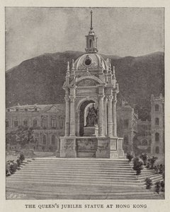 La estatua del jubileo de la reina en Hong Kong de English Photographer