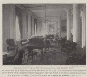 La reconstrucción del Hotel Grosvenor, la sala de lectura