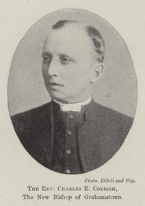 El Reverendo Charles E. Cornish, el nuevo obispo de Grahamstown de English Photographer