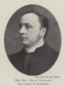 El Reverendo Edgar Sheppard, Nuevo Canónigo de Gloucester de English Photographer