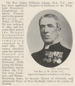 El Reverendo J W Adams, VC, nombrado Capellán Ordinario del Rey de English Photographer