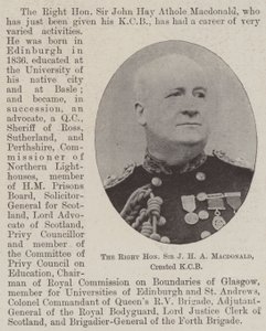 El Muy Honorable Sir J H A Macdonald, creado KCB de English Photographer