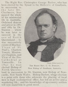 El Reverendo C G Barlow, Nuevo Obispo de Goulburn, Australia de English Photographer