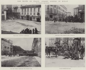 Los disturbios en Italia, escenas callejeras en Milán de English Photographer