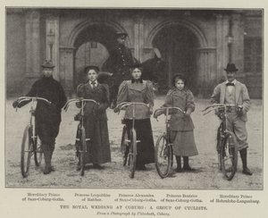 La Boda Real en Coburg, un Grupo de Ciclistas