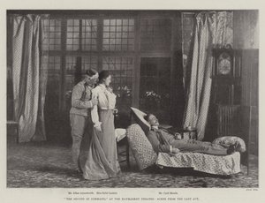 El segundo al mando, en el teatro Haymarket, escena del último acto de English Photographer