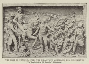 El sitio de Dunkerque, 1793, los habitantes se reúnen para la defensa