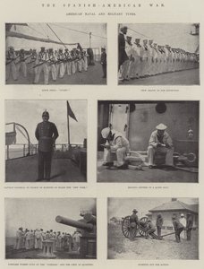 La Guerra Hispanoamericana, Tipos Navales y Militares Americanos de English Photographer
