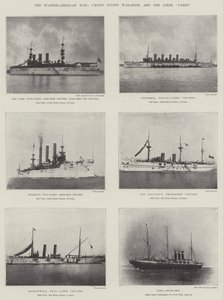 La Guerra Hispanoamericana, Buques de Guerra de los Estados Unidos y el Transatlántico Paris de English Photographer