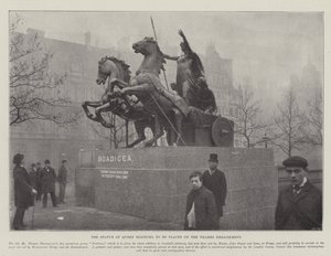 La estatua de la Reina Boadicea que se colocará en el malecón del Támesis