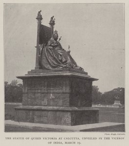 La estatua de la Reina Victoria en Calcuta, inaugurada por el Virrey de la India, 19 de marzo de English Photographer