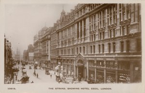 The Strand, Hotel Cecil, Londres de English Photographer