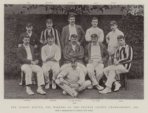El Once de Surrey, los ganadores del Campeonato de Cricket del Condado, 1894